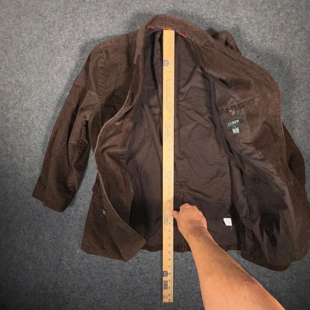 J Crew Corduroy Blazer Jacket Mens Sz M Brown 100%‎ Cotton Academia Preppy Y2K